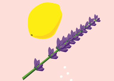 Lemon and lavender